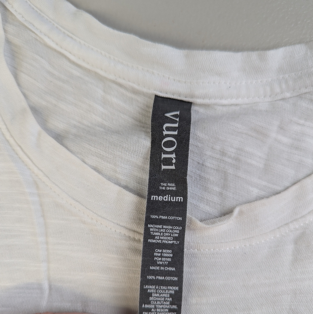 Vuori Muscle Tank Top White Womens Medium Sporty Athleisure Classic Pocket Yoga - Picture 4 of 4